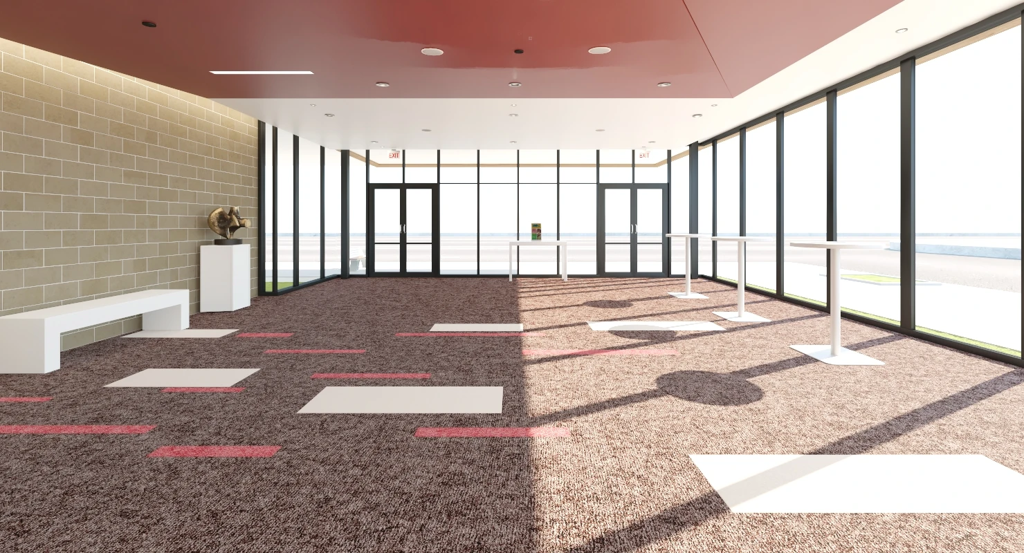 Hattiloo Theatre Lobby And Hallway Interior 3D Model_01